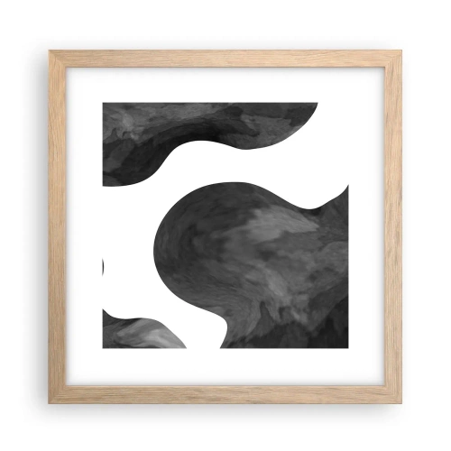 Poster in cornice rovere chiaro - Via Lattea - 30x30 cm