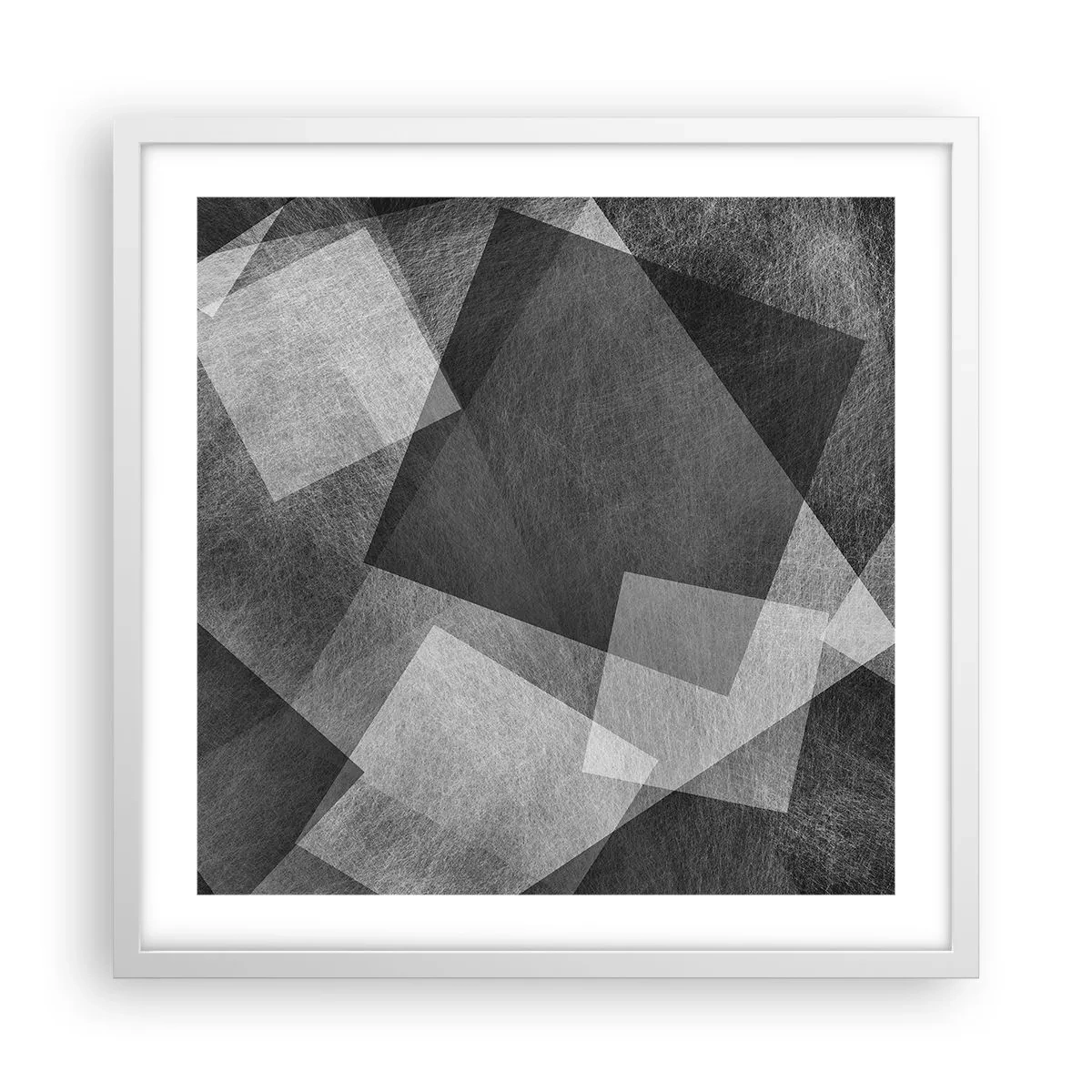 Poster in cornice bianca - Simbolo eterno di ordine e durata - 50x50 cm