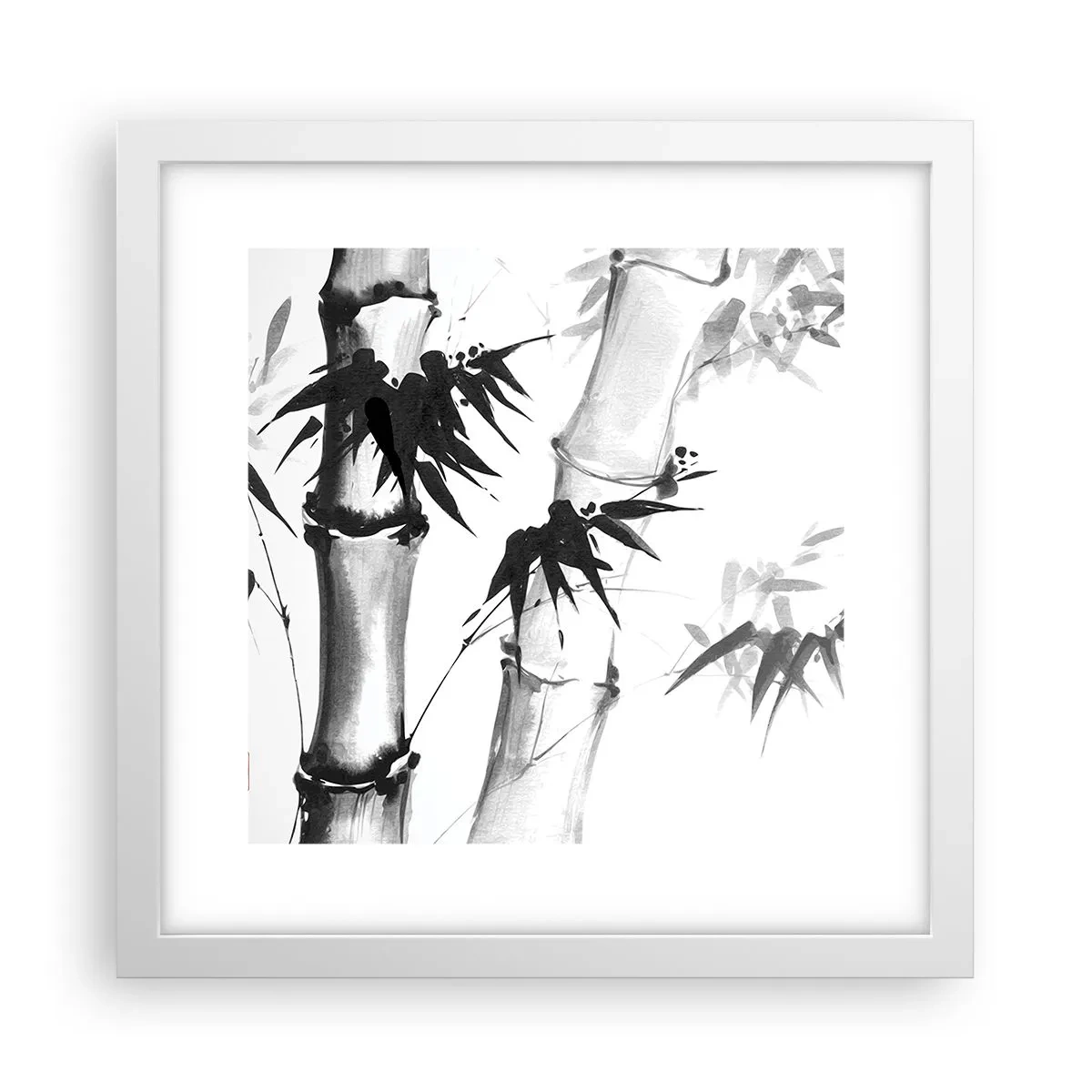 Poster in cornice bianca - Particolare d'oriente - 30x30 cm