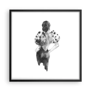 Poster in cornice nera - è passata accanto - 50x50 cm