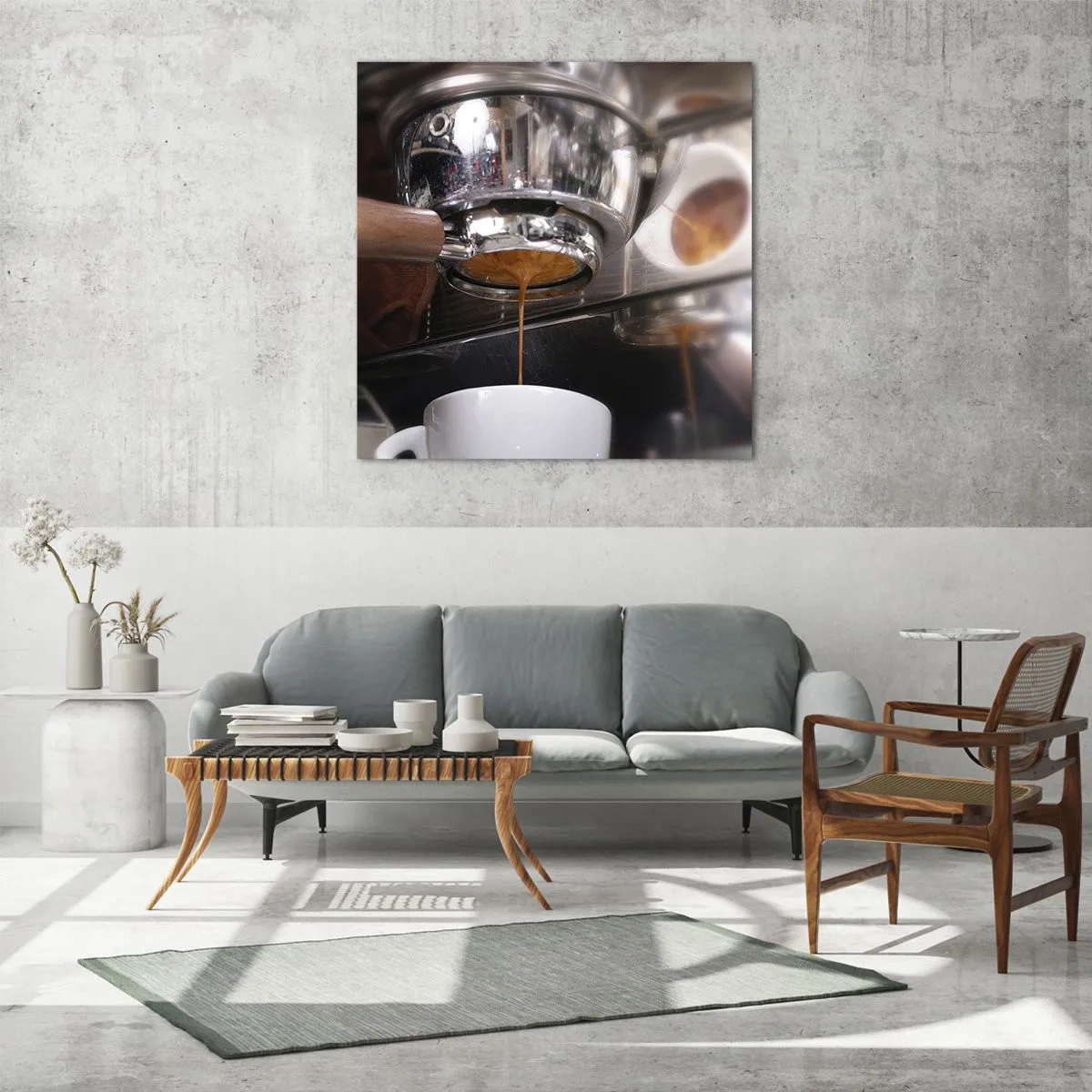 Quadro su vetro - Il miglior momento della giornata - 70x70 cm