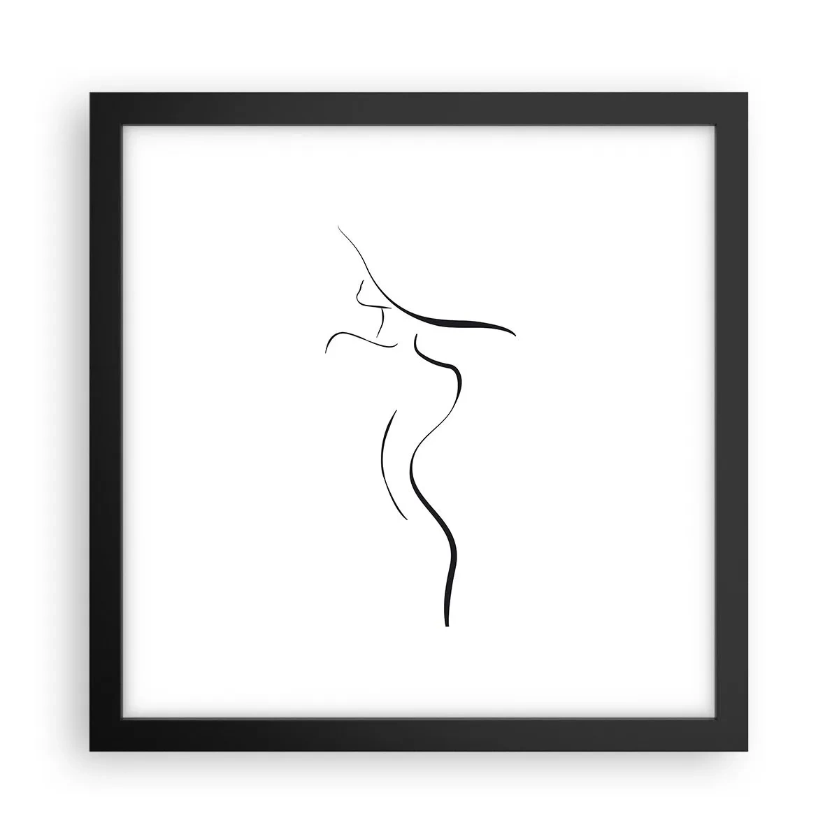 Poster in cornice nera - Inafferrabile come un'onda - 30x30 cm