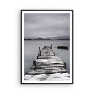 Poster in cornice nera - Domani puoi partire - 70x100 cm