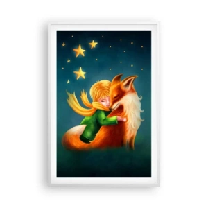 Poster in cornice bianca - Il piccolo principe - 61x91 cm