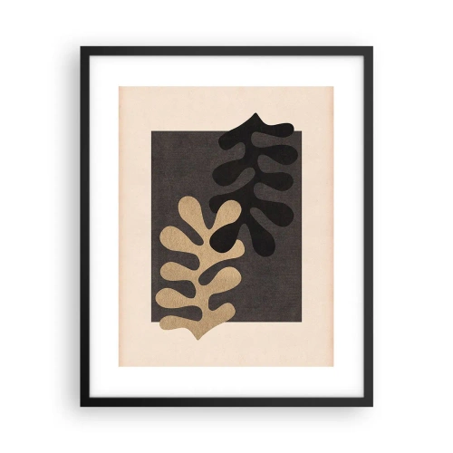 Poster in cornice nera - Assenza e completamento - 40x50 cm