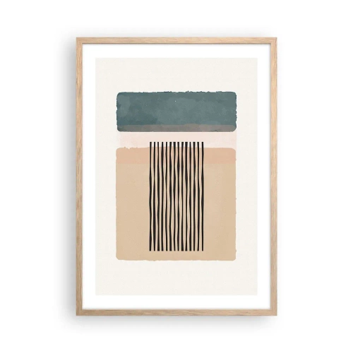 Poster in cornice rovere chiaro - Tutto a posto - 50x70 cm