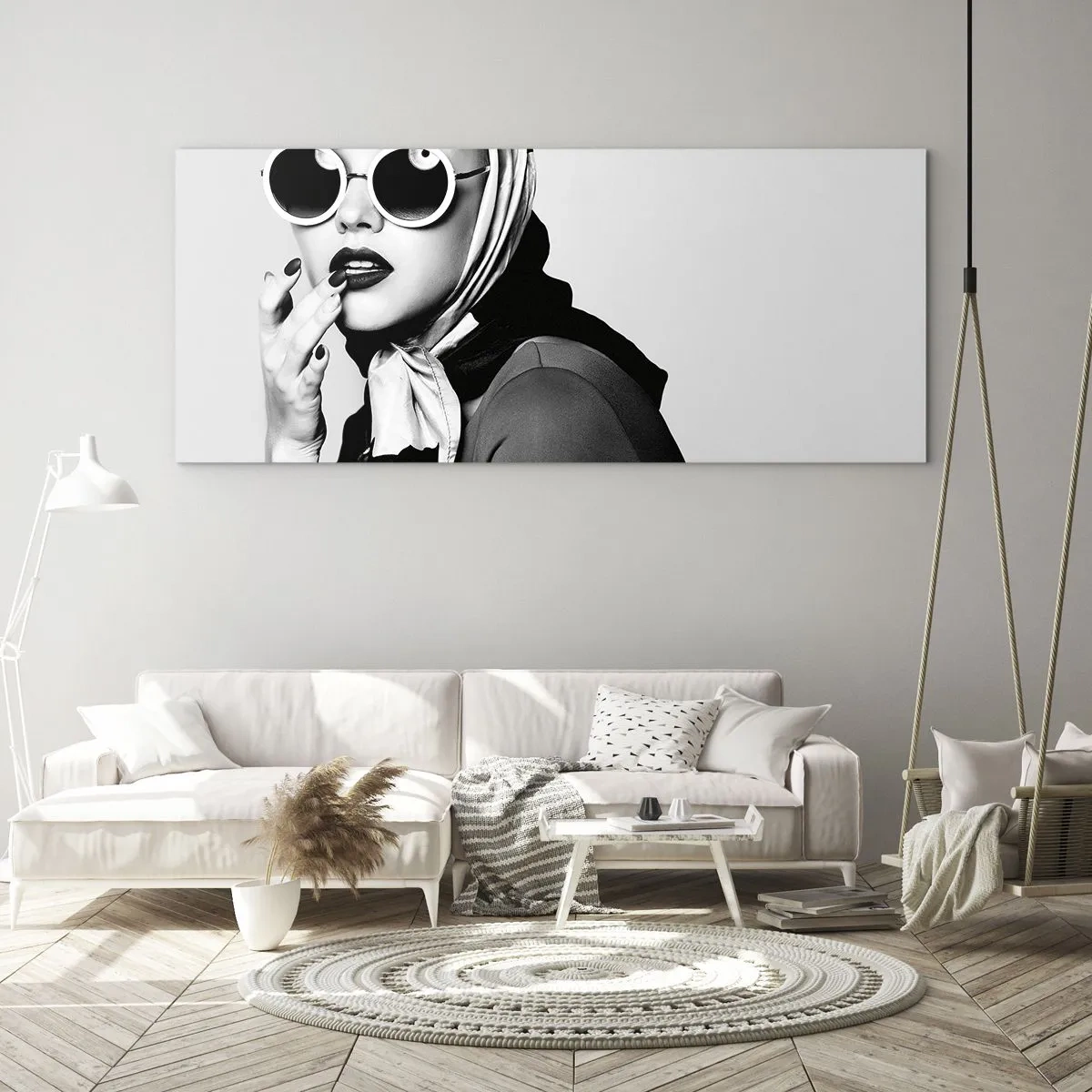 Quadro su vetro - Saluti dagli anni '60 - 90x30 cm