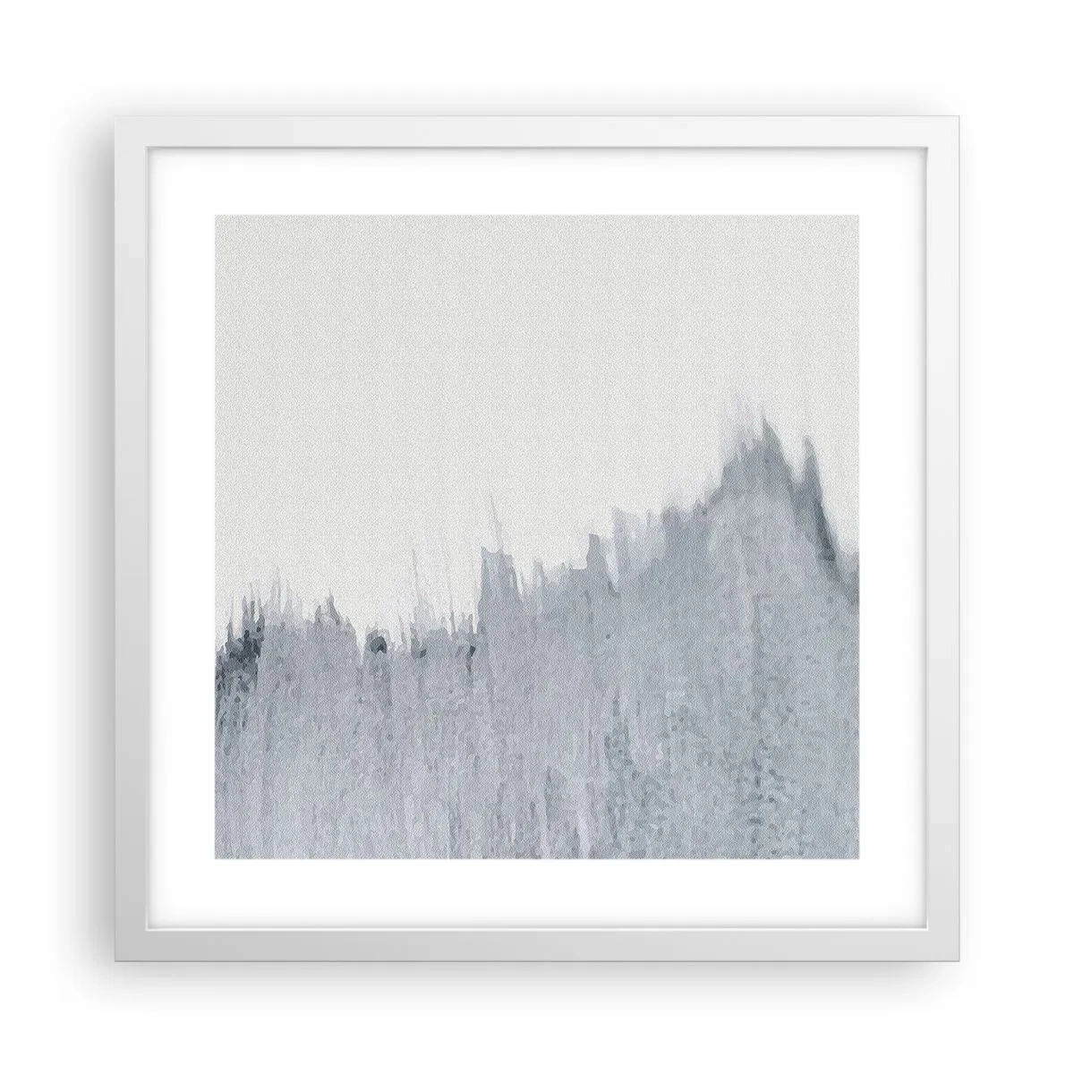 Poster in cornice bianca - Iscrizione misteriosa - 40x40 cm