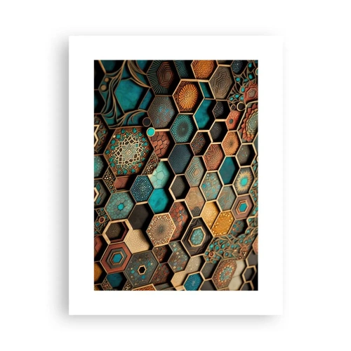 Poster - Decorazioni arabe: variazione - 30x40 cm
