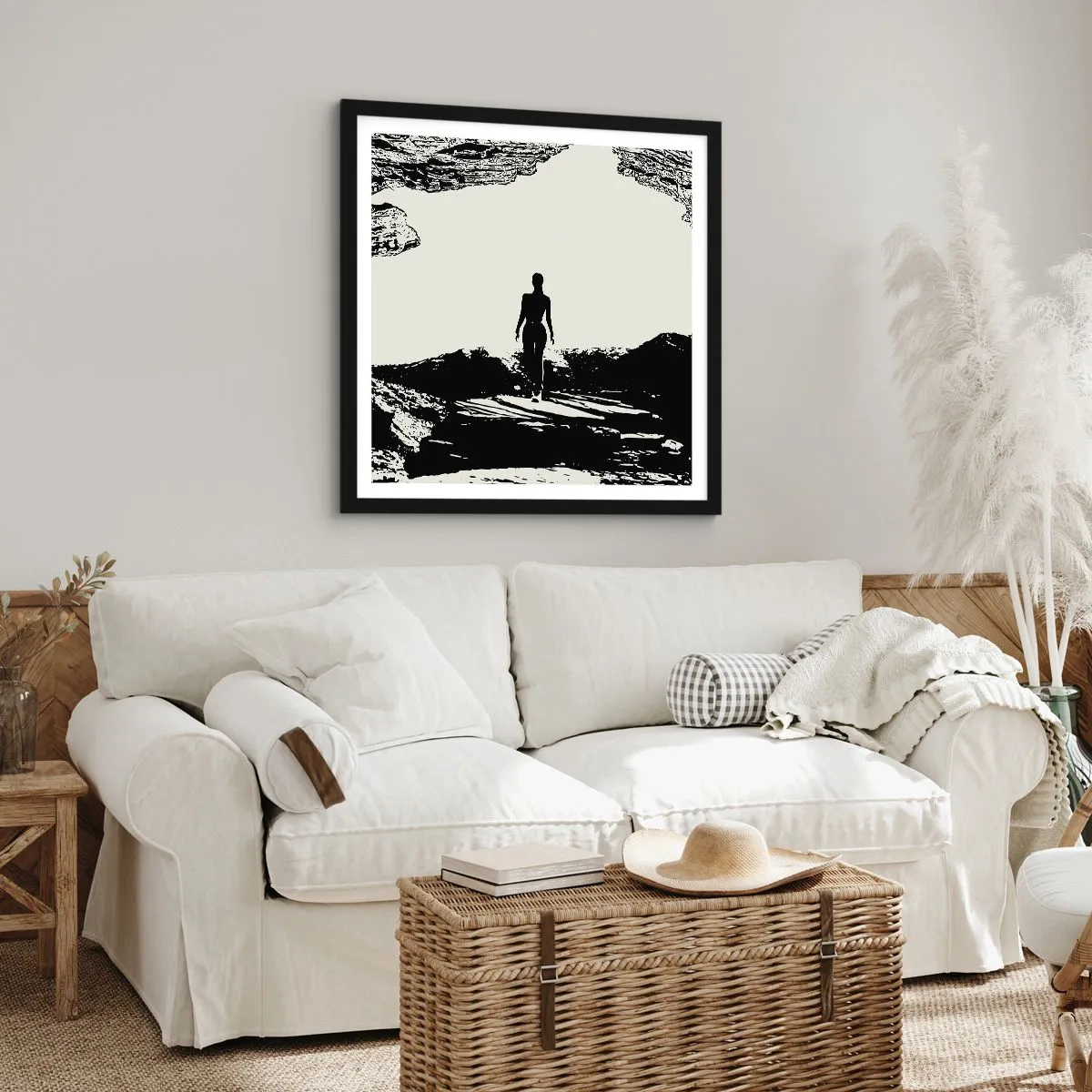 Poster in cornice nera - Un nuovo sguardo - 60x60 cm