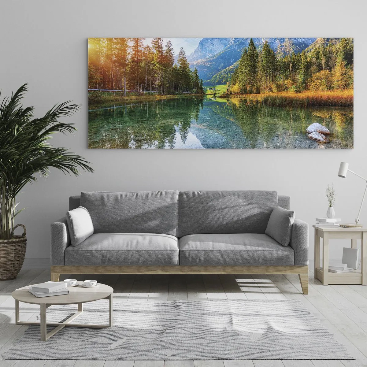 Quadro su vetro - La mitezza dell'autunno - 100x40 cm