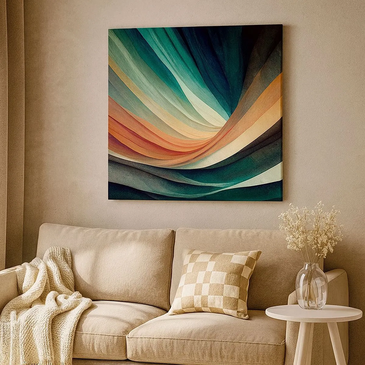 Quadro su tela - Stampe su Tela - Intessuto di colore - 30x30 cm