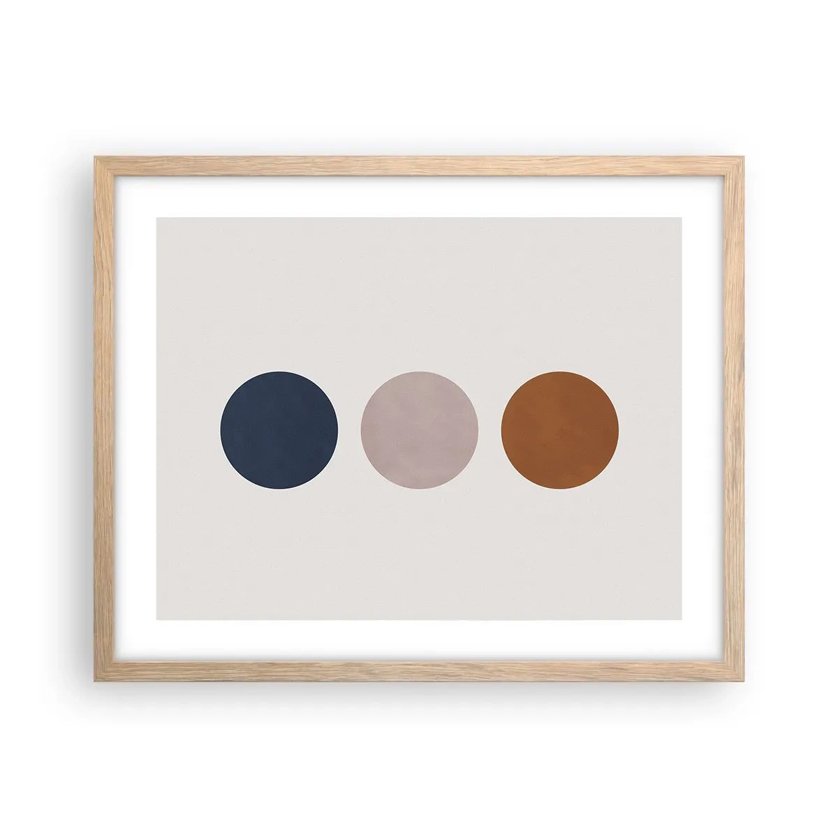 Poster in cornice rovere chiaro - Simbolo di perfezione - 50x40 cm