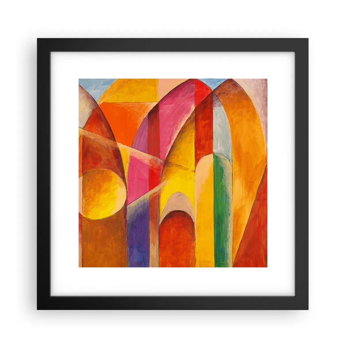 Poster in cornice nera - La cattedrale del sole - 30x30 cm