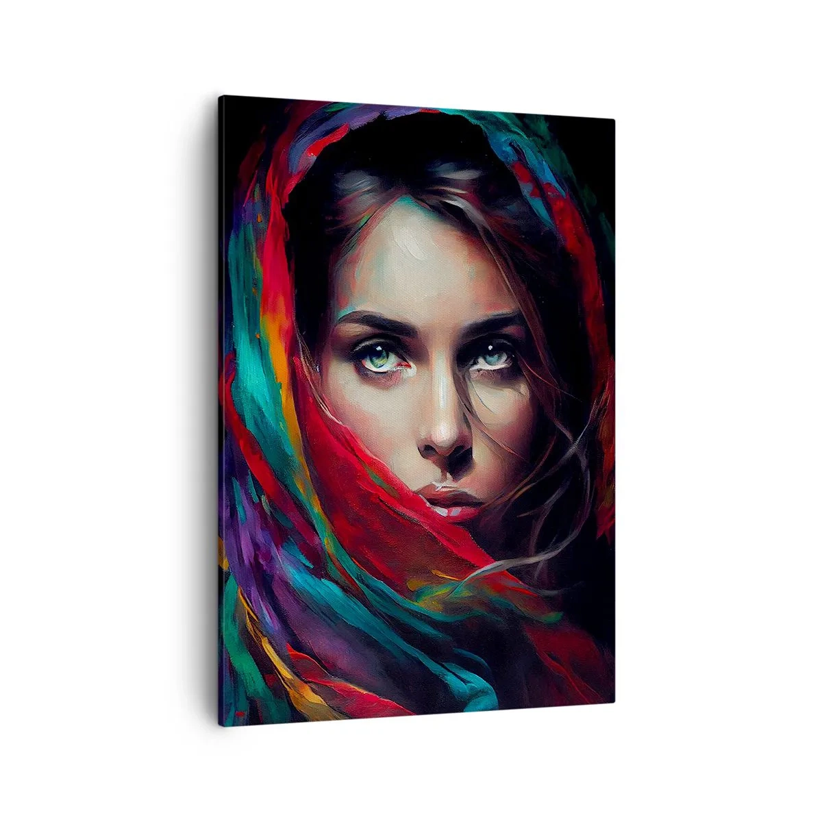 Quadro su tela - Stampe su Tela - Mistero dagli occhi verdi - 50x70 cm