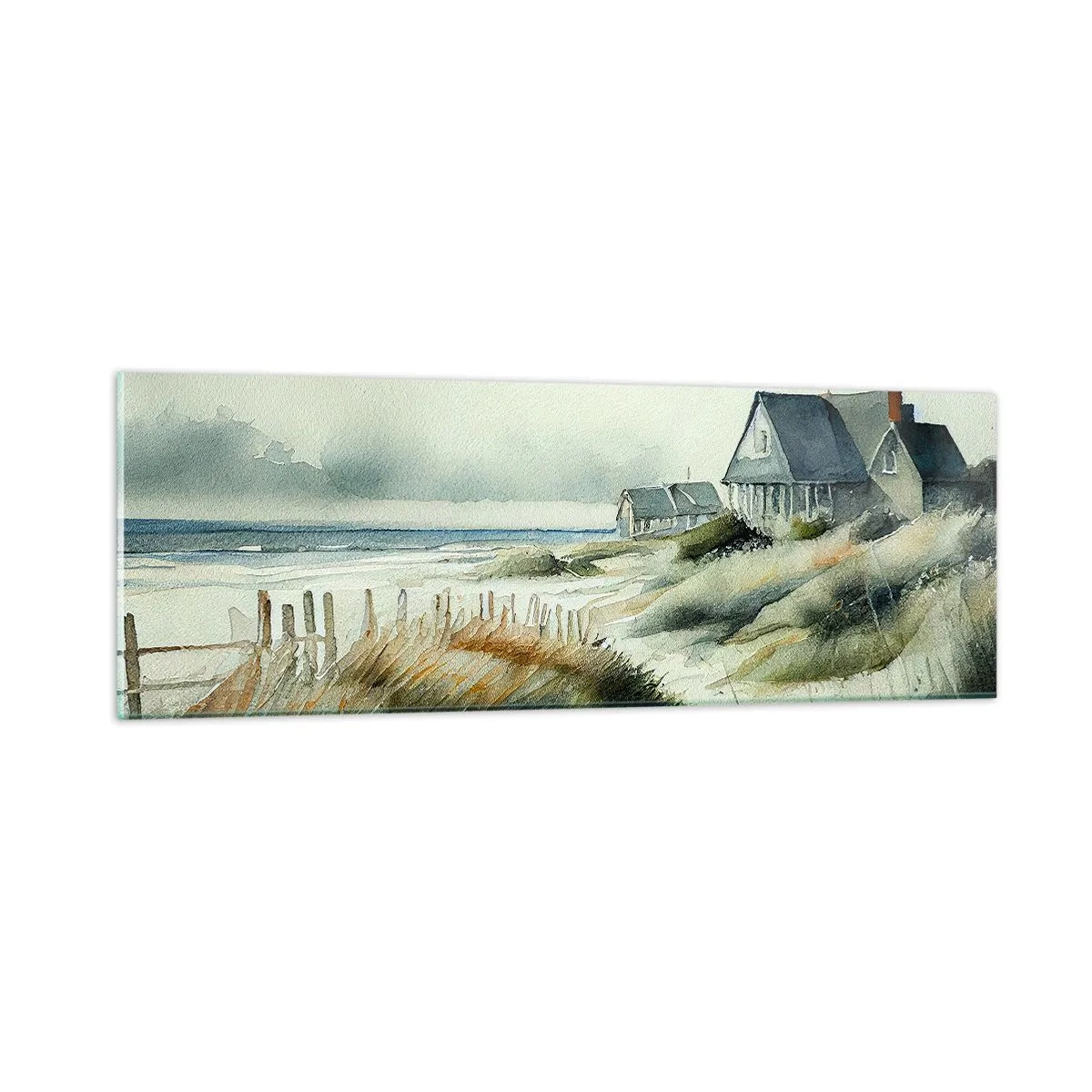 Quadro su vetro - Lontano dal caos - 90x30 cm