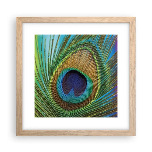 Poster in cornice rovere chiaro - Occhio nell'occhio - 30x30 cm