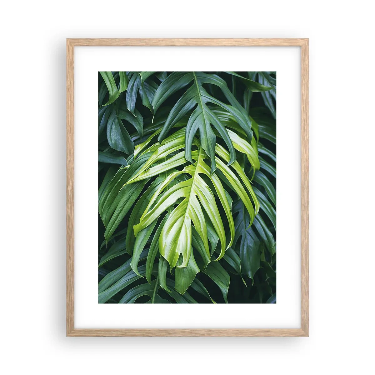 Poster in cornice rovere chiaro - Immergersi nella freschezza - 40x50 cm