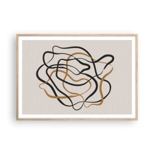 Poster in cornice rovere chiaro - Tutto è andato storto - 100x70 cm