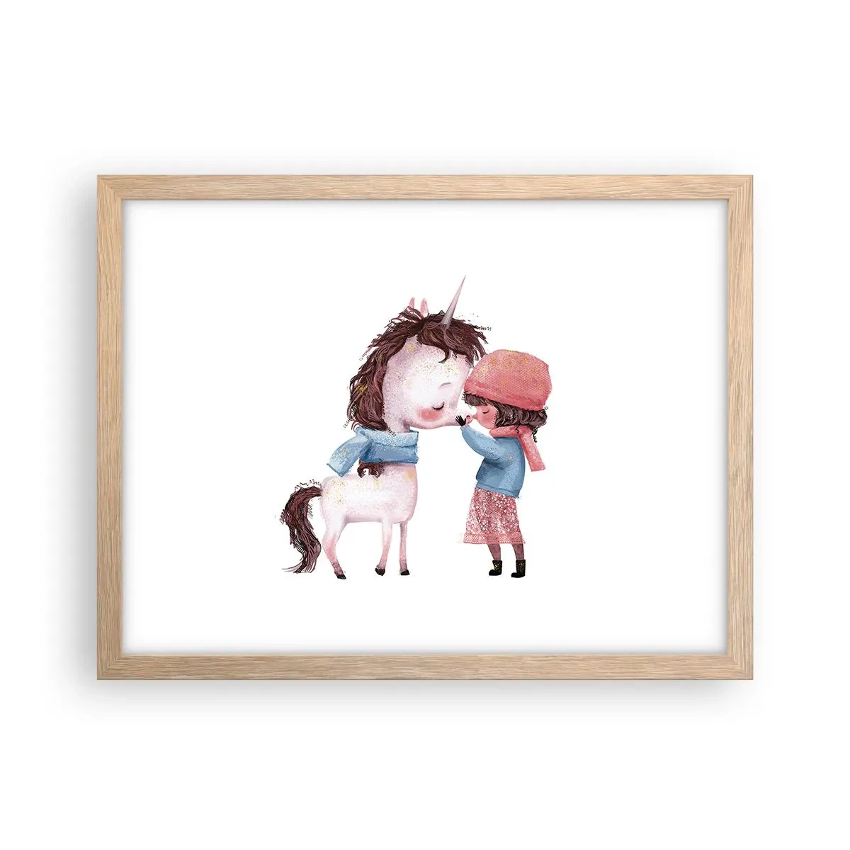 Poster in cornice rovere chiaro - Racconto d'inverno - 40x30 cm