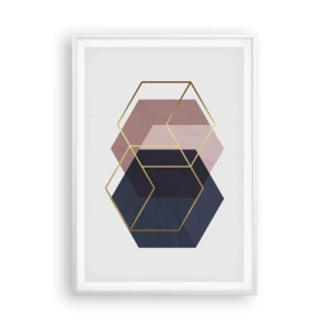 Poster in cornice bianca - La forza della semplicità - 70x100 cm
