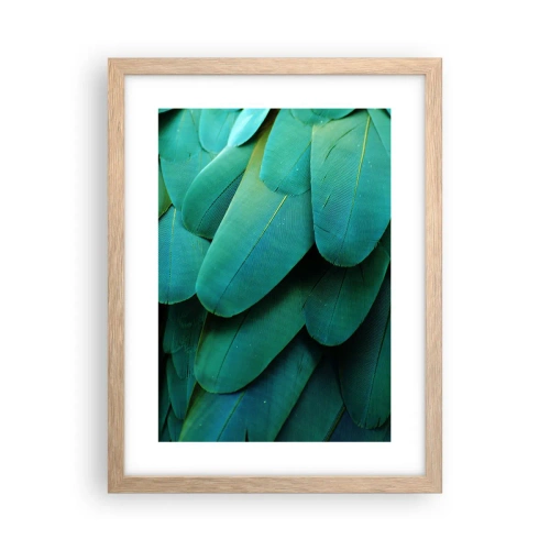 Poster in cornice rovere chiaro - Precisione da pappagallo - 30x40 cm