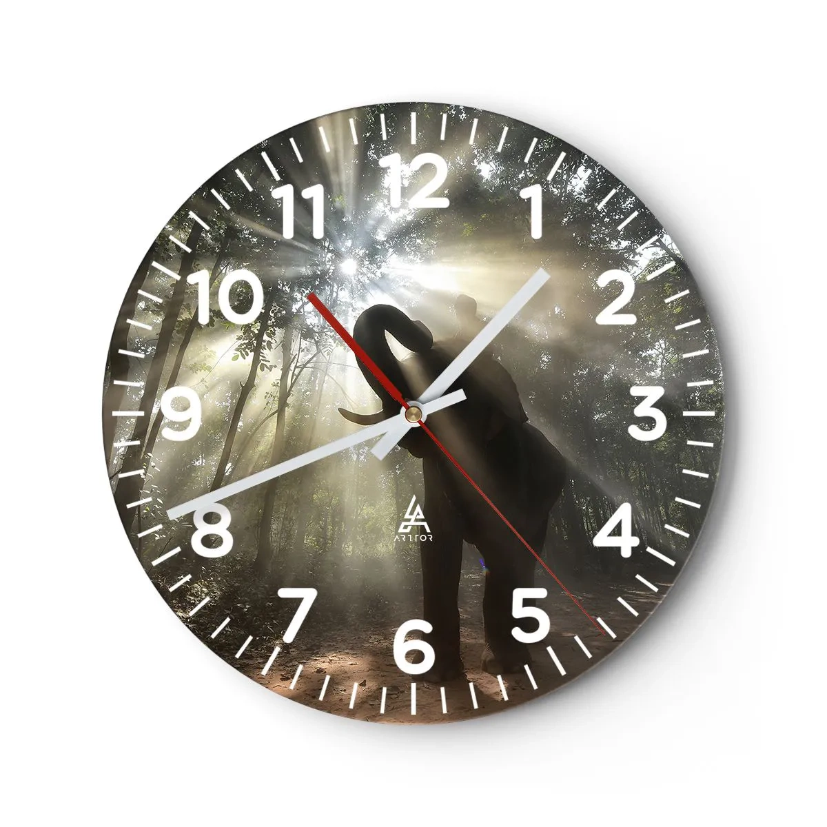 Orologio da parete - Orologio in Vetro - Sotto una stella fortunata - 30x30 cm