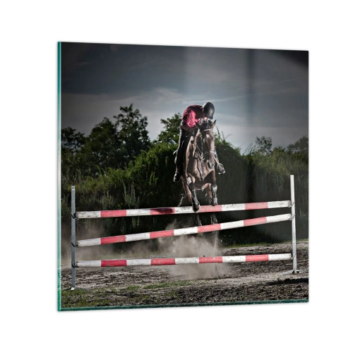 Quadro su vetro - Insieme fino alla vittoria - 30x30 cm