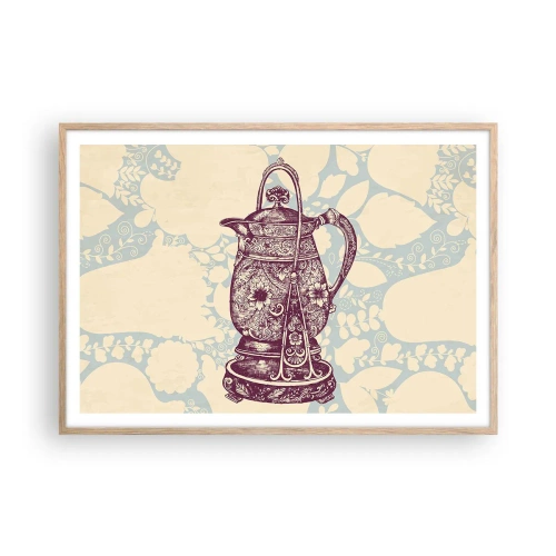 Poster in cornice rovere chiaro - La bellezza del quotidiano - 100x70 cm