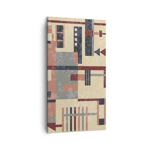 Quadro su tela - Stampe su Tela - Combinazione di orizzontali e verticali - 45x80 cm