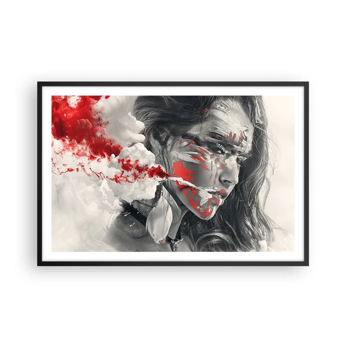 Poster in cornice nera - Nei vapori dell'assurdo - 91x61 cm