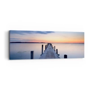 Quadro su tela - Stampe su Tela - La calma di un dolce tramonto - 90x30 cm