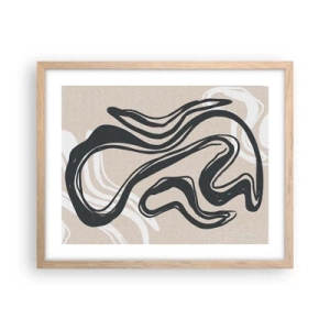 Poster in cornice rovere chiaro - Espressione moltiplicata - 50x40 cm