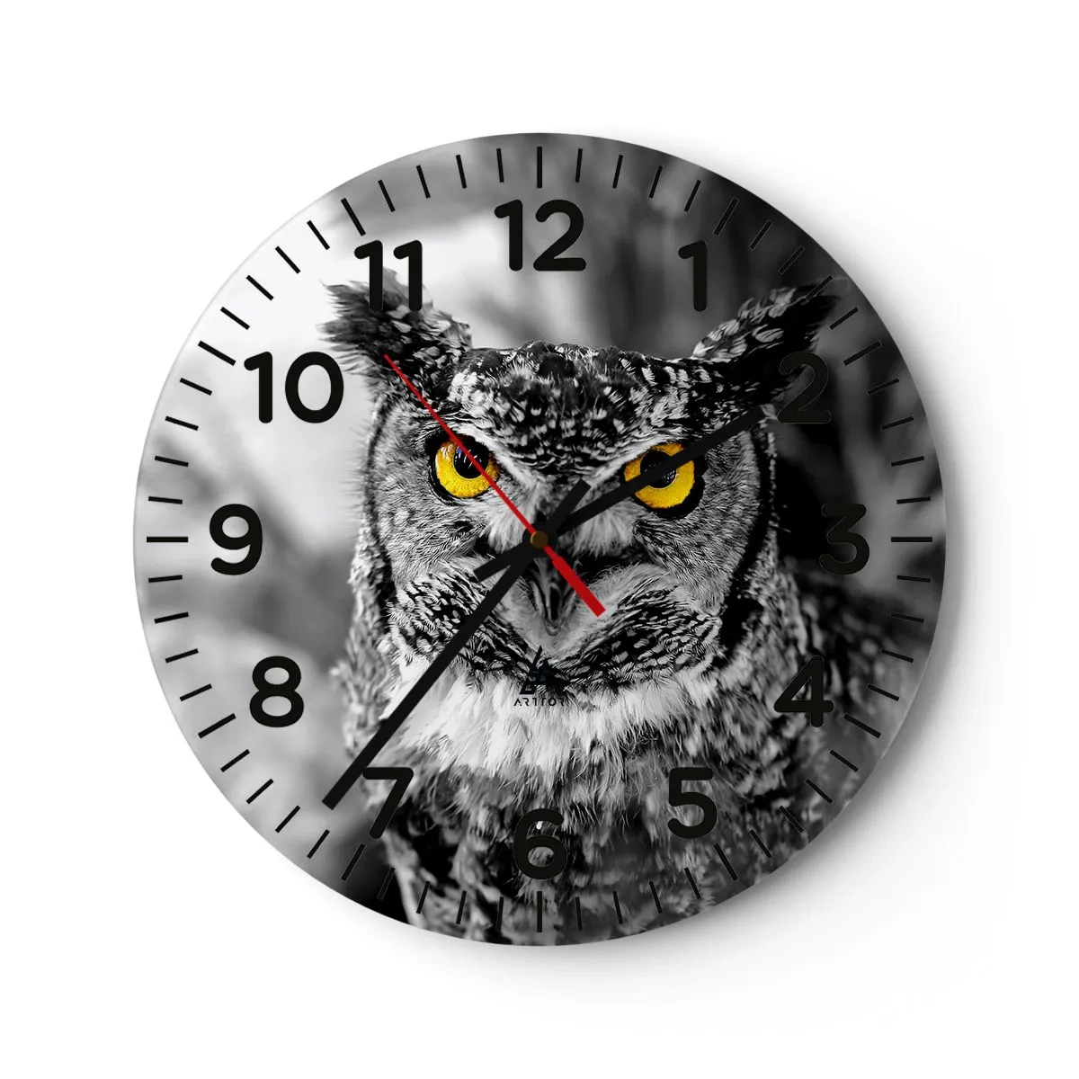 Orologio da parete - Orologio in Vetro - Non si può nascondere niente - 30x30 cm