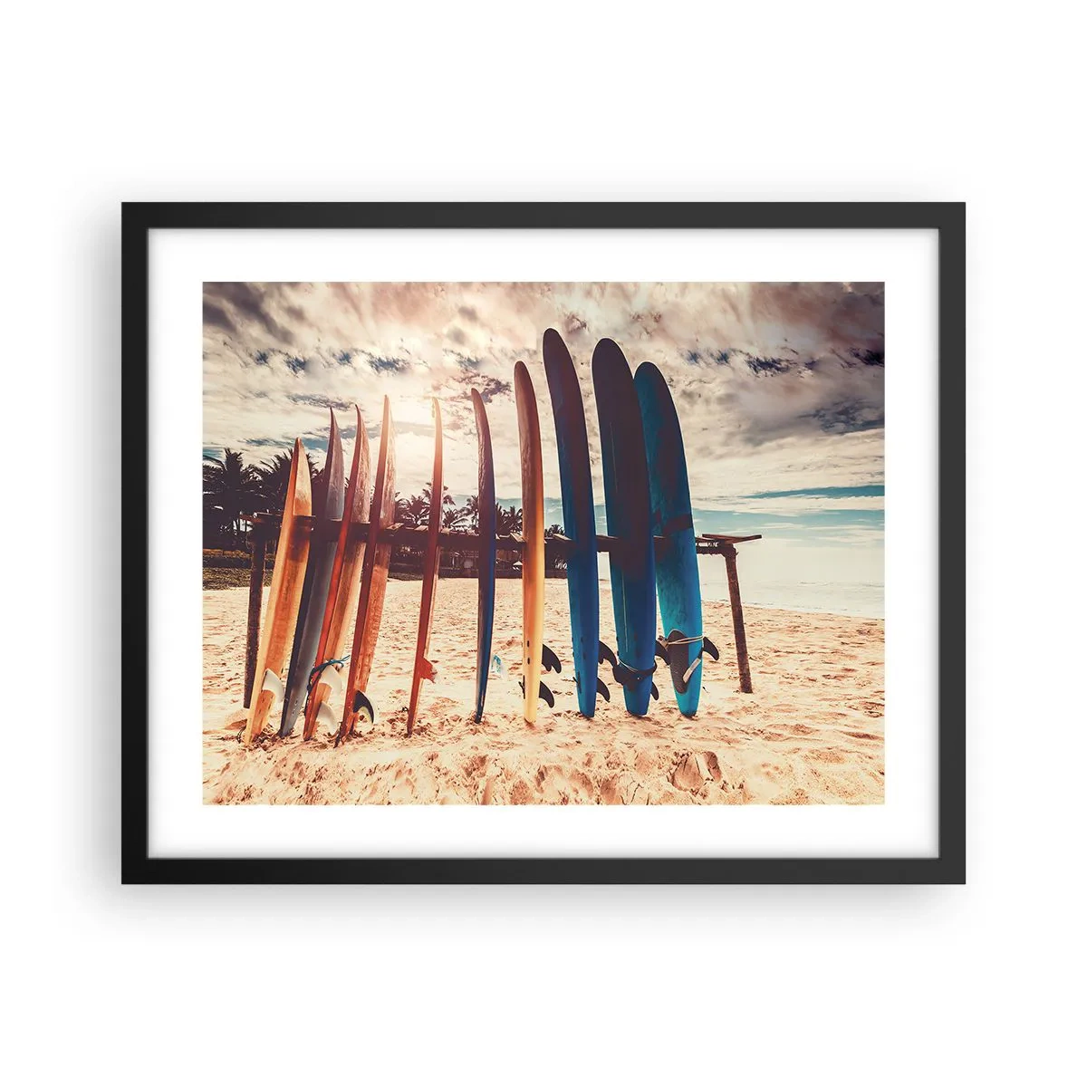 Poster in cornice nera - Buonanotte, a domani - 50x40 cm