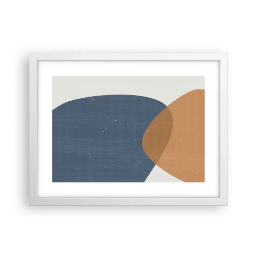 Poster in cornice bianca - Ovali e influenze - 40x30 cm