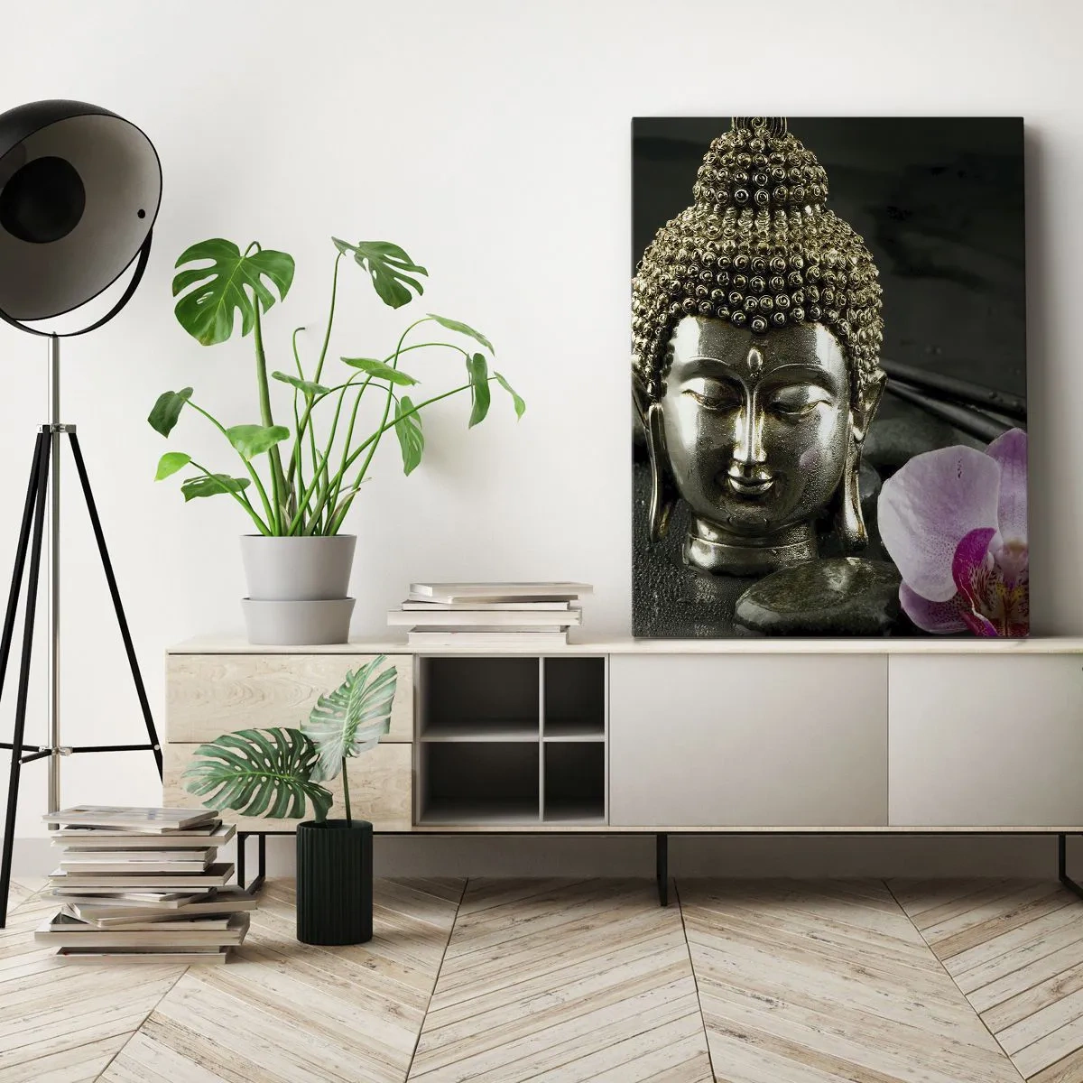 Quadro su tela - Stampe su Tela - Armonia di saggezza e bellezza - 45x80 cm