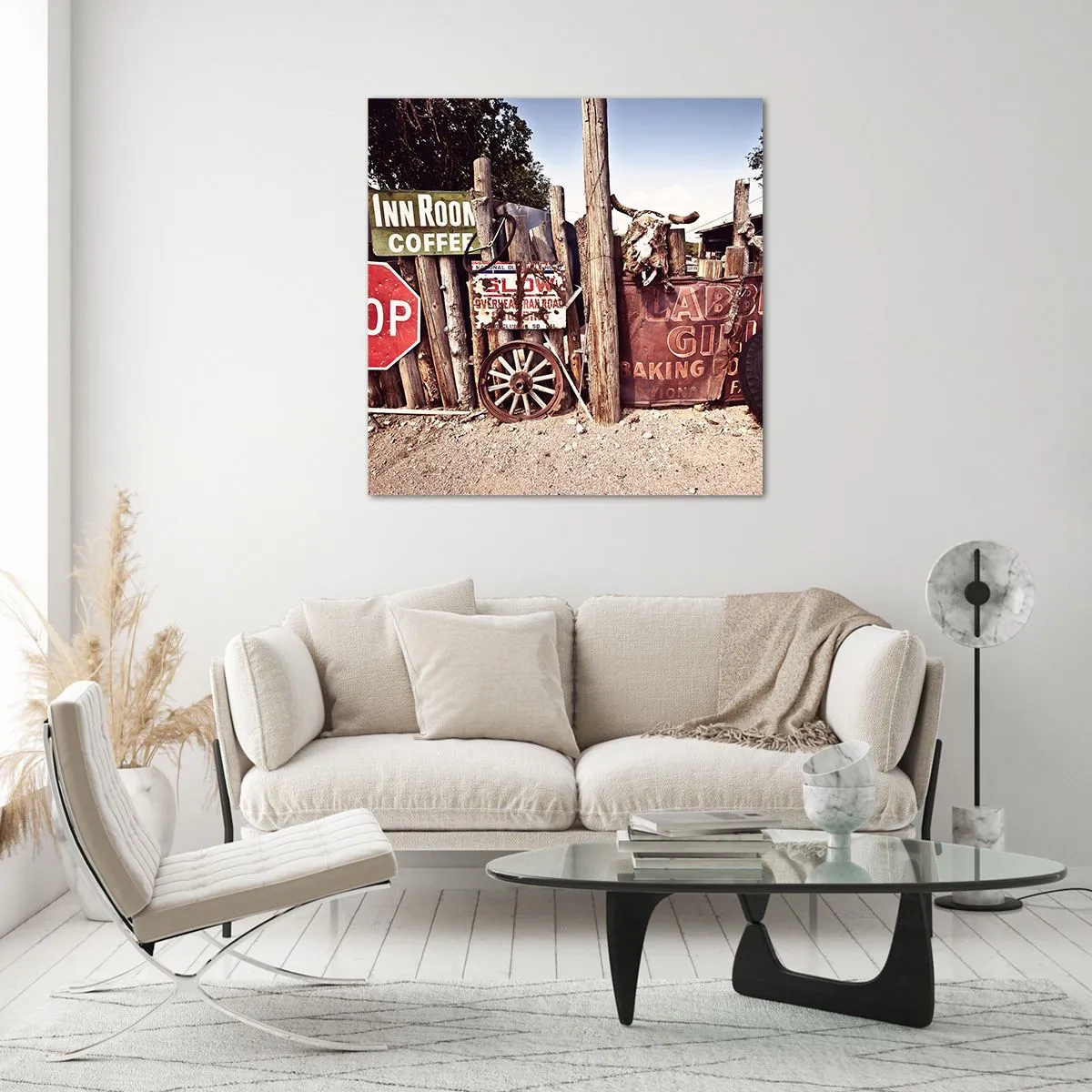 Quadro su vetro - E il tempo si è fermato - 40x40 cm