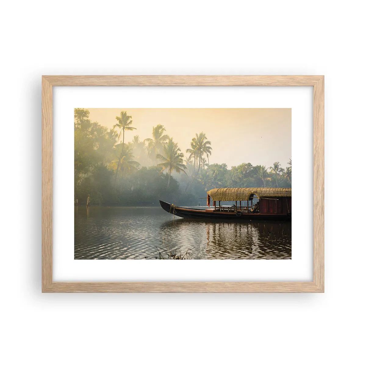 Poster in cornice rovere chiaro - Casa sul fiume - 40x30 cm