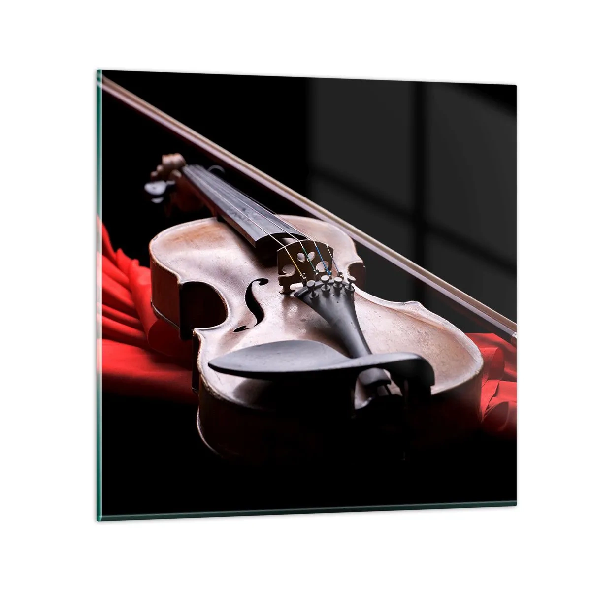 Quadro su vetro - La musica dei sentimenti - 40x40 cm