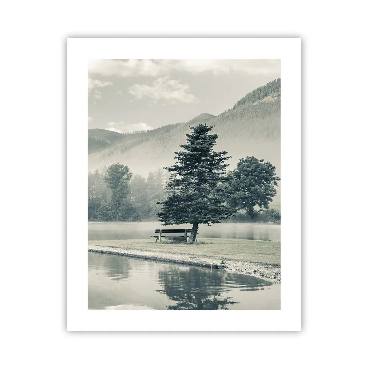 Poster - Il lago dorme ancora - 40x50 cm