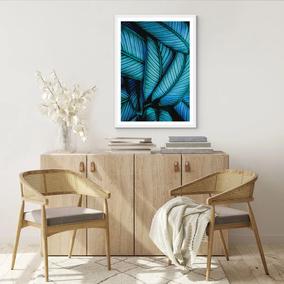 Poster in cornice bianca - Le linee della vita - 30x40 cm