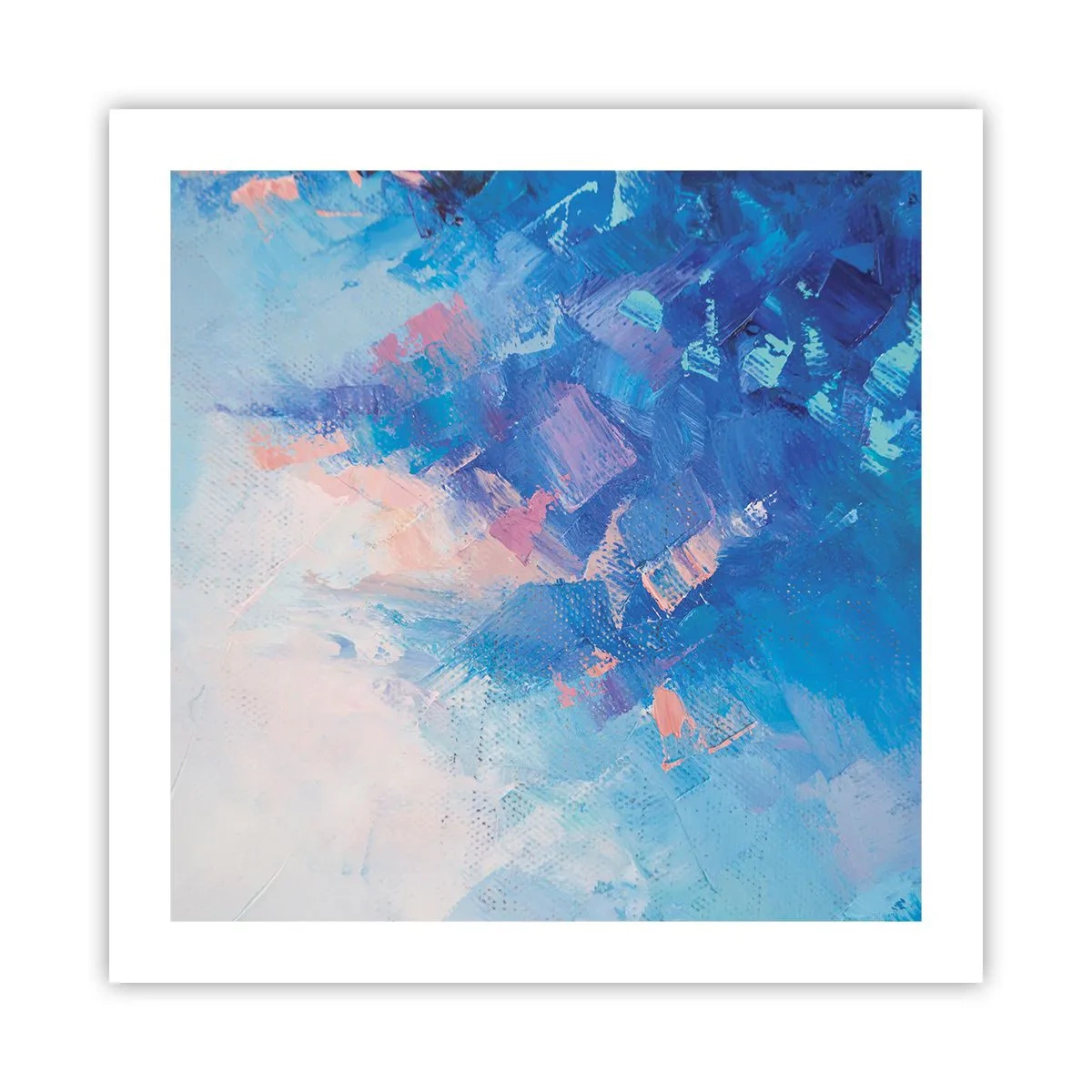 Poster - Astrazione invernale - 50x50 cm