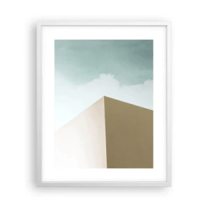 Poster in cornice bianca - Geometria di un'estate assolata - 40x50 cm
