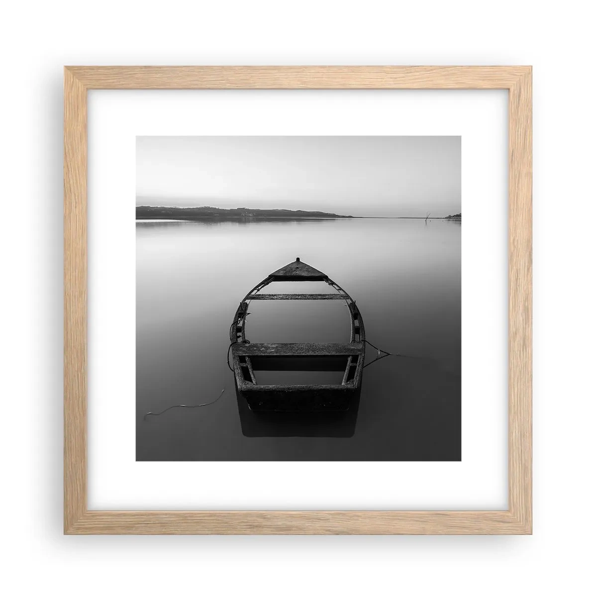 Poster in cornice rovere chiaro - Nostalgia e malinconia - 30x30 cm