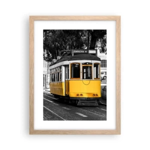 Poster in cornice rovere chiaro - Con il fado in sottofondo - 30x40 cm