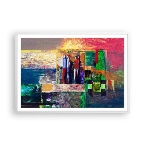 Poster in cornice bianca - Relazioni ed emozioni - 100x70 cm