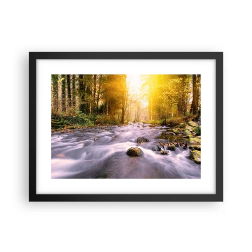 Poster in cornice nera - Malachite in cornice oro-argento - 40x30 cm