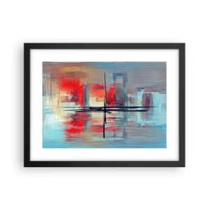 Poster in cornice nera - Paesaggio in una dimensione sconosciuta - 40x30 cm