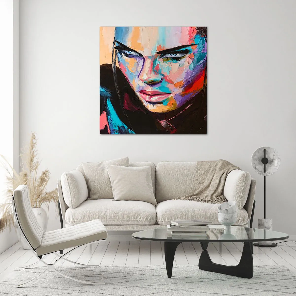 Quadro su vetro - Cuore selvatico - 70x70 cm